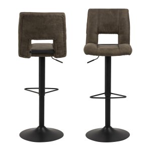 ACT NORDIC Sylvia barkrakk - olivengrnn/svart stoff/metall, med trompetfot