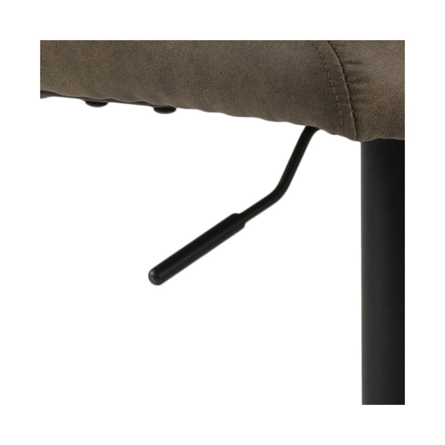 ACT NORDIC Sylvia Barhocker - olivgrün/schwarzer Stoff/Metall, mit Trompetenfuß