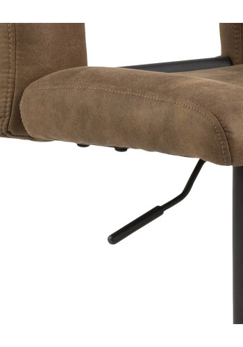 ACT NORDIC Sylvia Barhocker - hellbraun/schwarzer Stoff/Metall, mit Trompetenfuß 