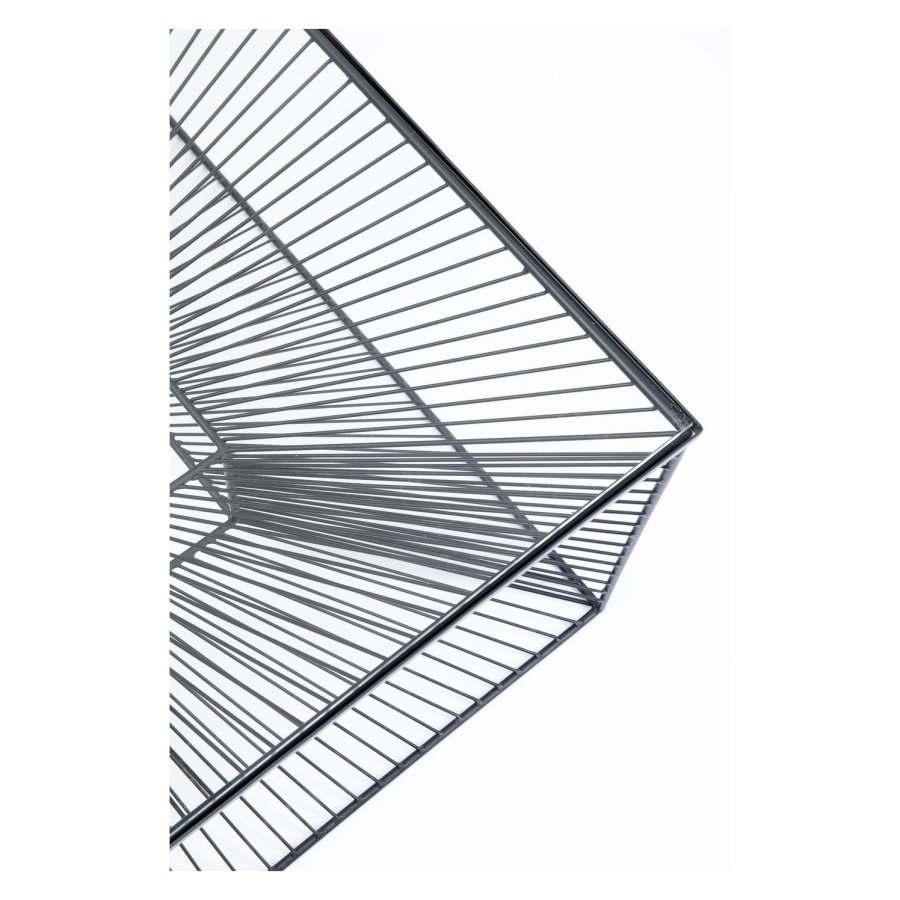 KARE DESIGN kvadratisk Dimension sofabord - glas og stl (80x80)