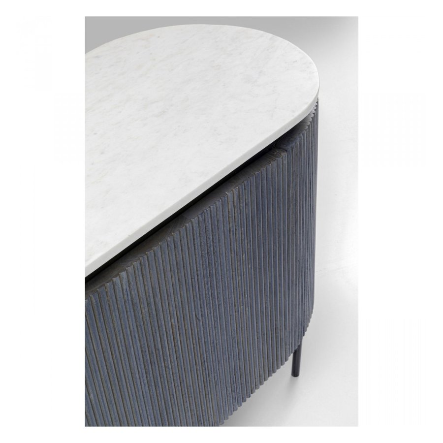 KARE DESIGN oval Glenn sknk, m. 2 lger - gr mangotr og stl