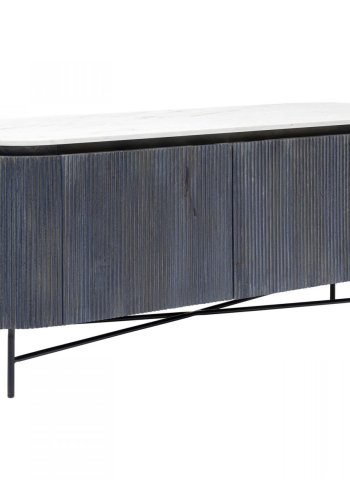 KARE DESIGN oval Glenn sknk, m. 2 lger - gr mangotr og stl