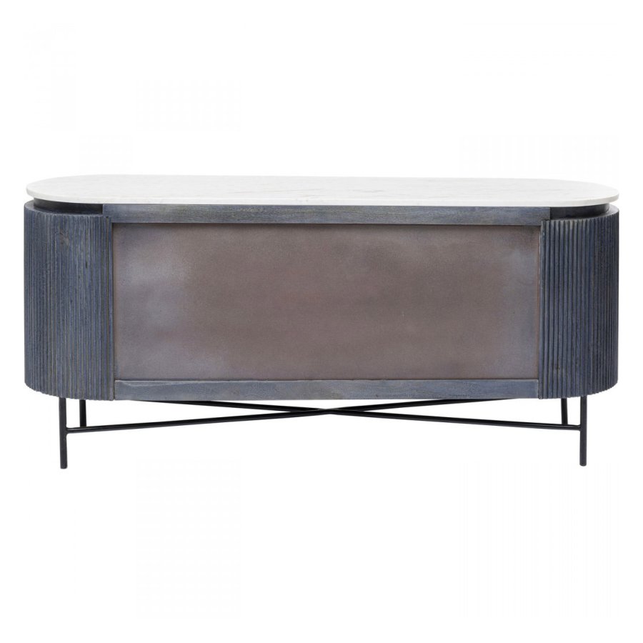 KARE DESIGN oval Glenn sknk, m. 2 lger - gr mangotr og stl