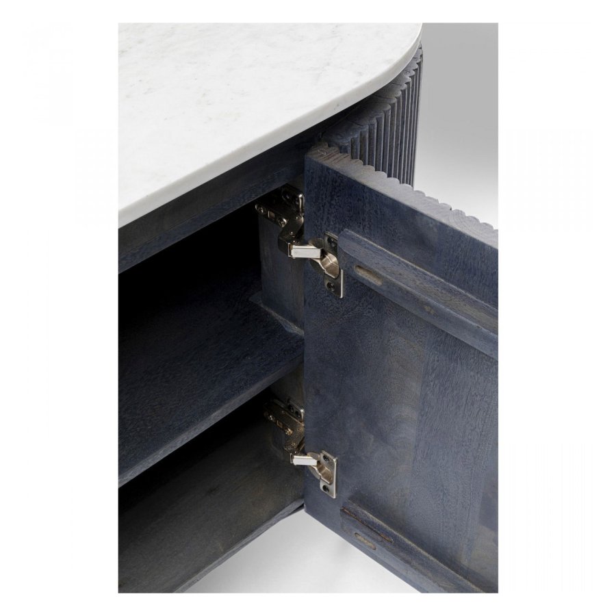 KARE DESIGN oval Glenn sknk, m. 2 lger - gr mangotr og stl