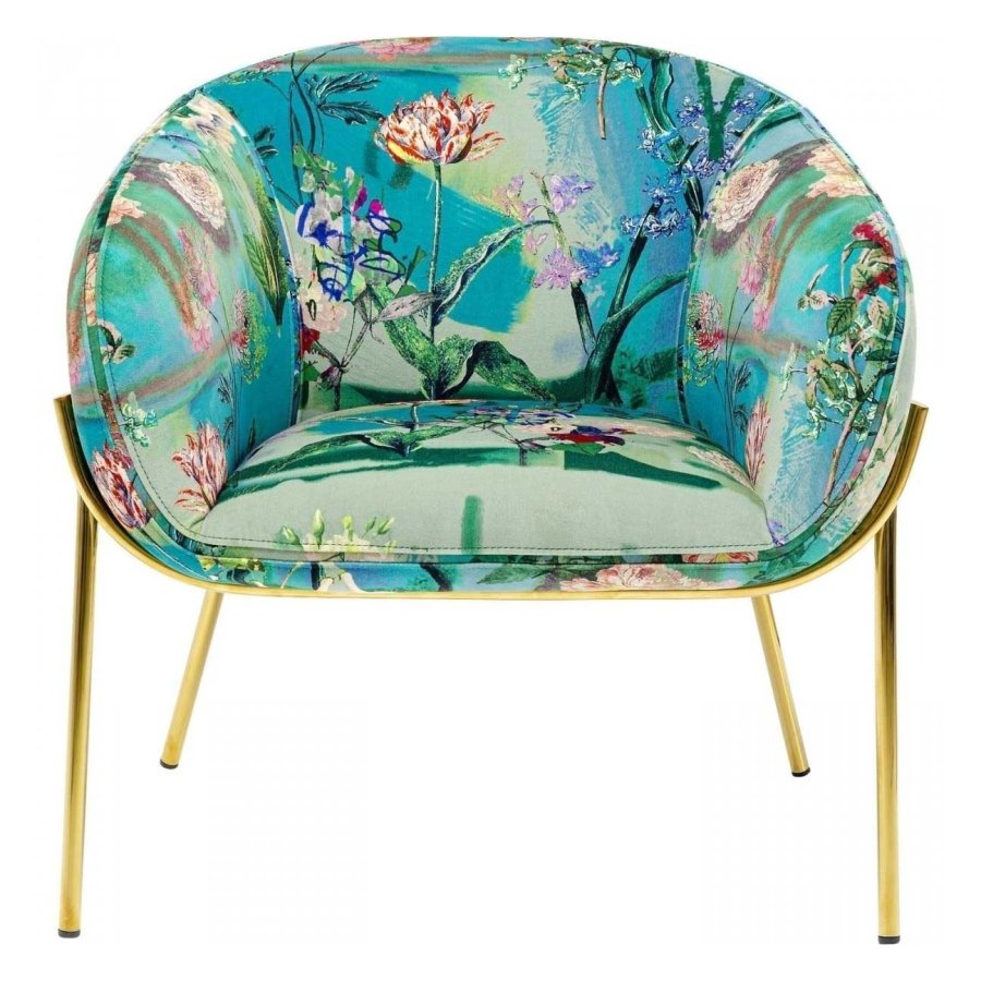 KARE DESIGN Paradise lnestol, m. armln - multifarvet polyester og stl