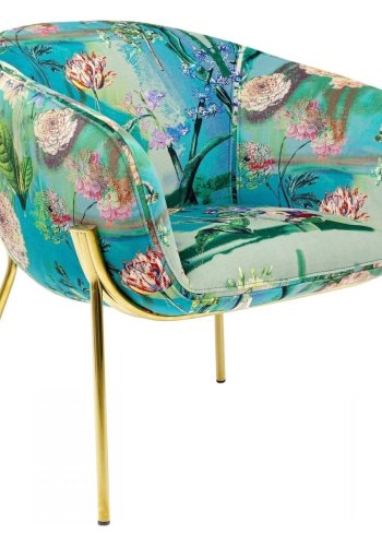 KARE DESIGN Paradise lnestol, m. armln - multifarvet polyester og stl