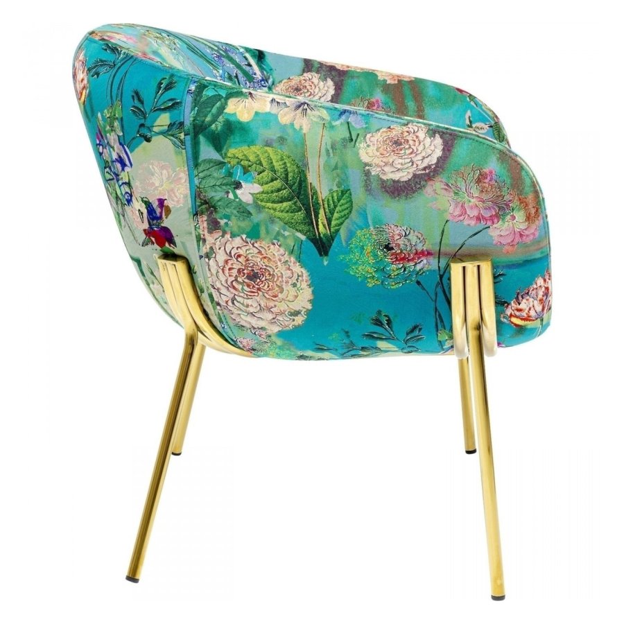 KARE DESIGN Paradise lnestol, m. armln - multifarvet polyester og stl