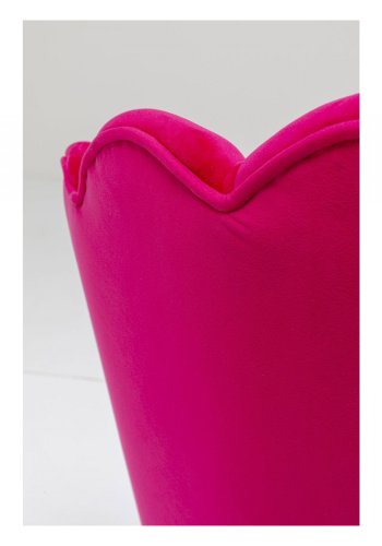 KARE DESIGN Water Lily Pink lnestol, m. armln - pink polyester og stl