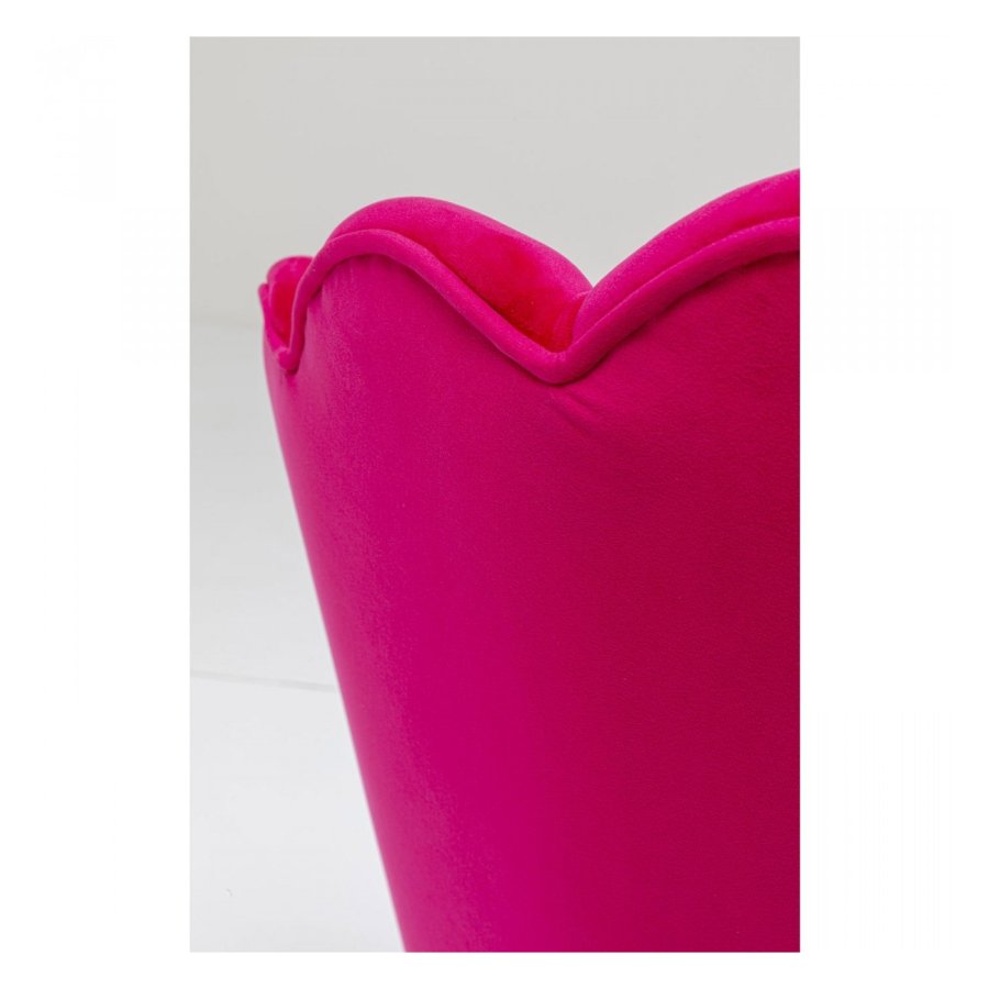 KARE DESIGN Water Lily Pink lnestol, m. armln - pink polyester og stl