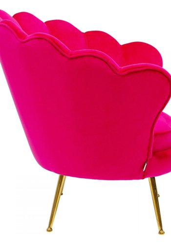 KARE DESIGN Water Lily Pink lnestol, m. armln - pink polyester og stl