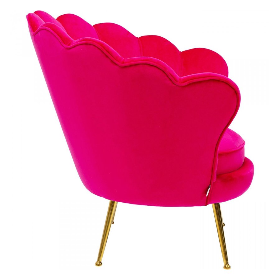 KARE DESIGN Water Lily Pink lnestol, m. armln - pink polyester og stl