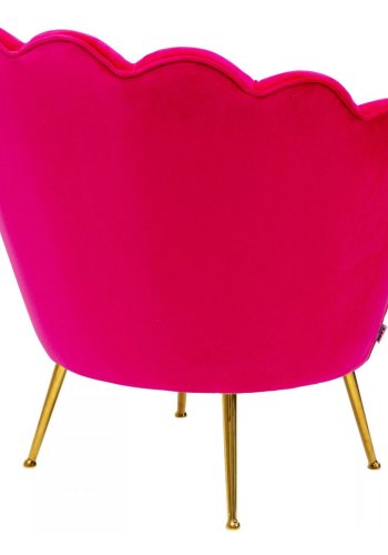 KARE DESIGN Water Lily Pink lnestol, m. armln - pink polyester og stl