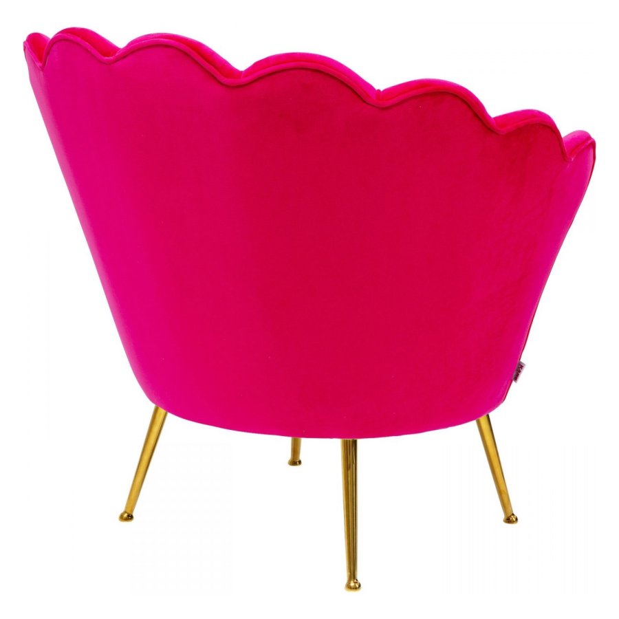 KARE DESIGN Water Lily Pink lnestol, m. armln - pink polyester og stl