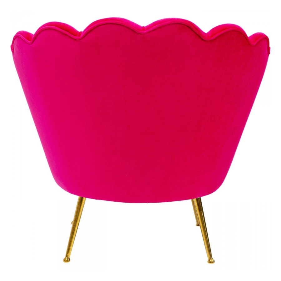 KARE DESIGN Water Lily Pink lnestol, m. armln - pink polyester og stl