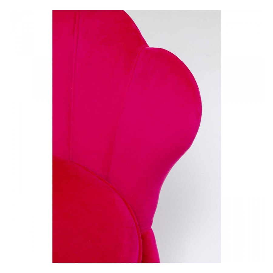 KARE DESIGN Water Lily Pink lnestol, m. armln - pink polyester og stl