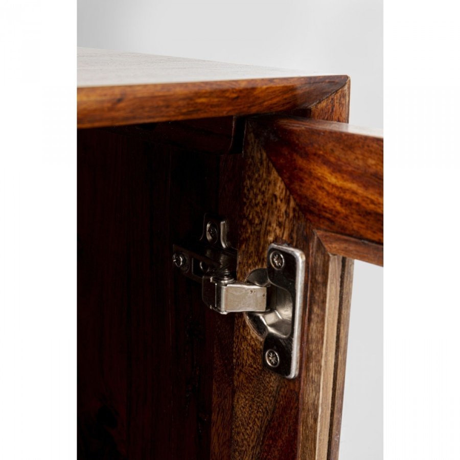 KARE DESIGN Ravello vitrineskab, m. 4 lger - glas og brun sheeshamtr 