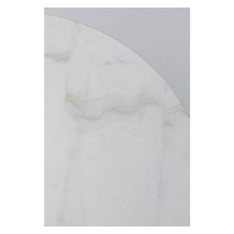 KARE DESIGN rundt Kaffeehaus Hvitt salongbord - hvit marmor og svart stl (60)