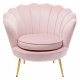 KARE DESIGN Vatten Lily Posa Ftlj, med Armstd - Rosa Polyester och Stl