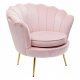 KARE DESIGN Vatten Lily Posa Ftlj, med Armstd - Rosa Polyester och Stl