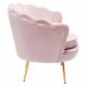 KARE DESIGN Vatten Lily Posa Ftlj, med Armstd - Rosa Polyester och Stl