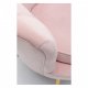 KARE DESIGN Vatten Lily Posa Ftlj, med Armstd - Rosa Polyester och Stl