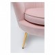 KARE DESIGN Vatten Lily Posa Ftlj, med Armstd - Rosa Polyester och Stl