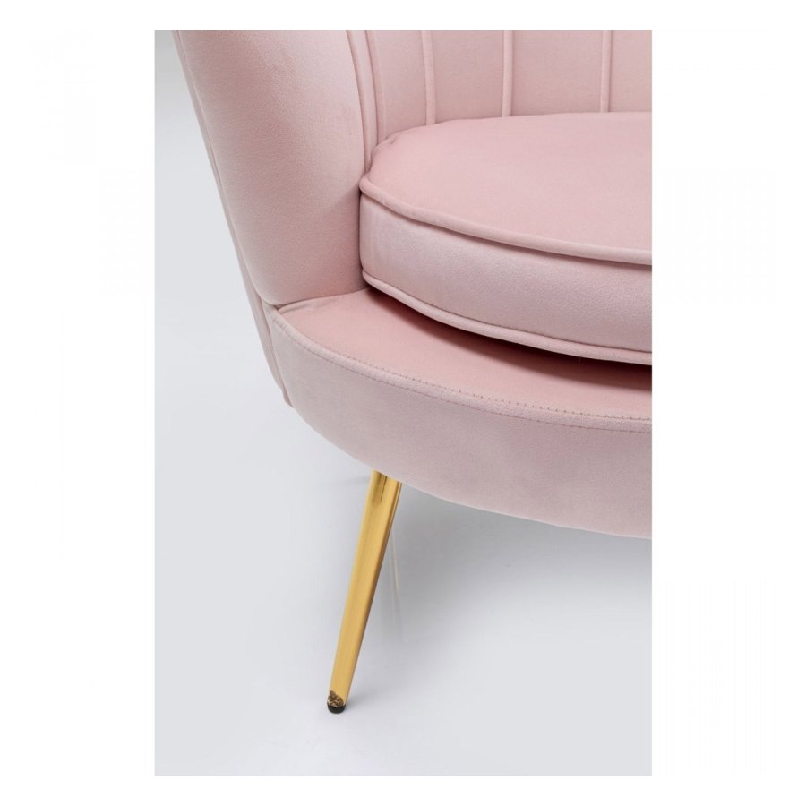 KARE DESIGN Vatten Lily Posa Ftlj, med Armstd - Rosa Polyester och Stl