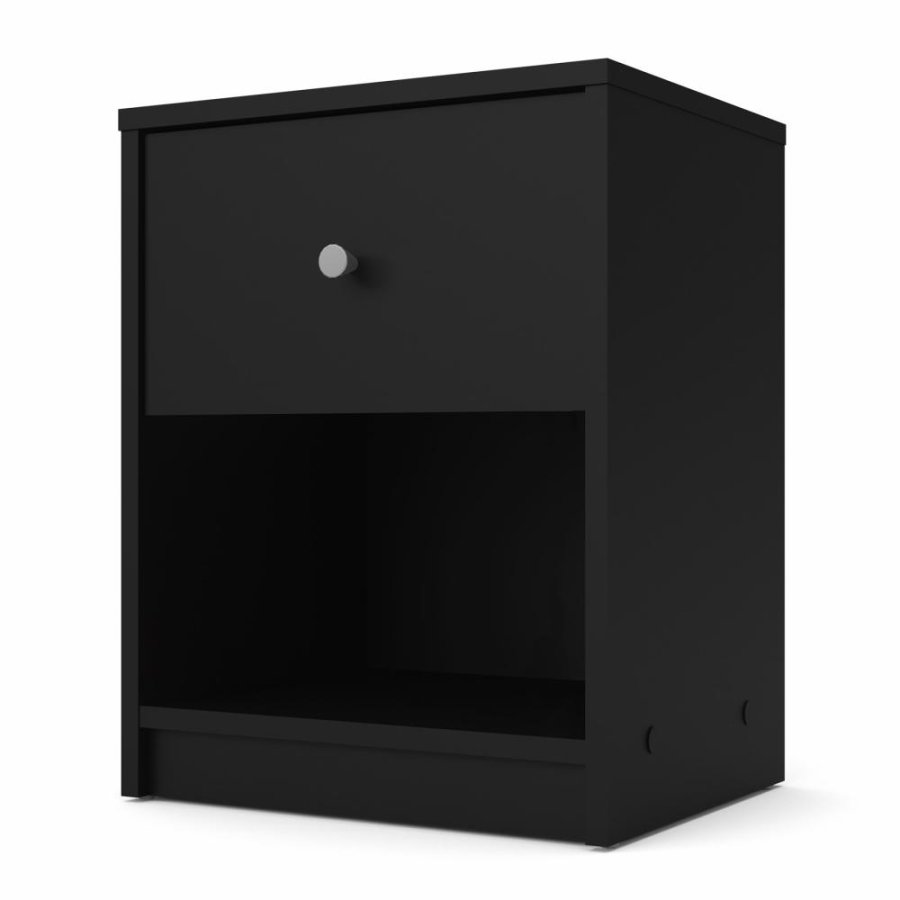 
TVILUM may natbord - sort træ, kvadratisk, med 1 skuffe og 1 rum
