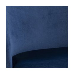 Louise spisebordsstol - mrkebl/sort stof/metal