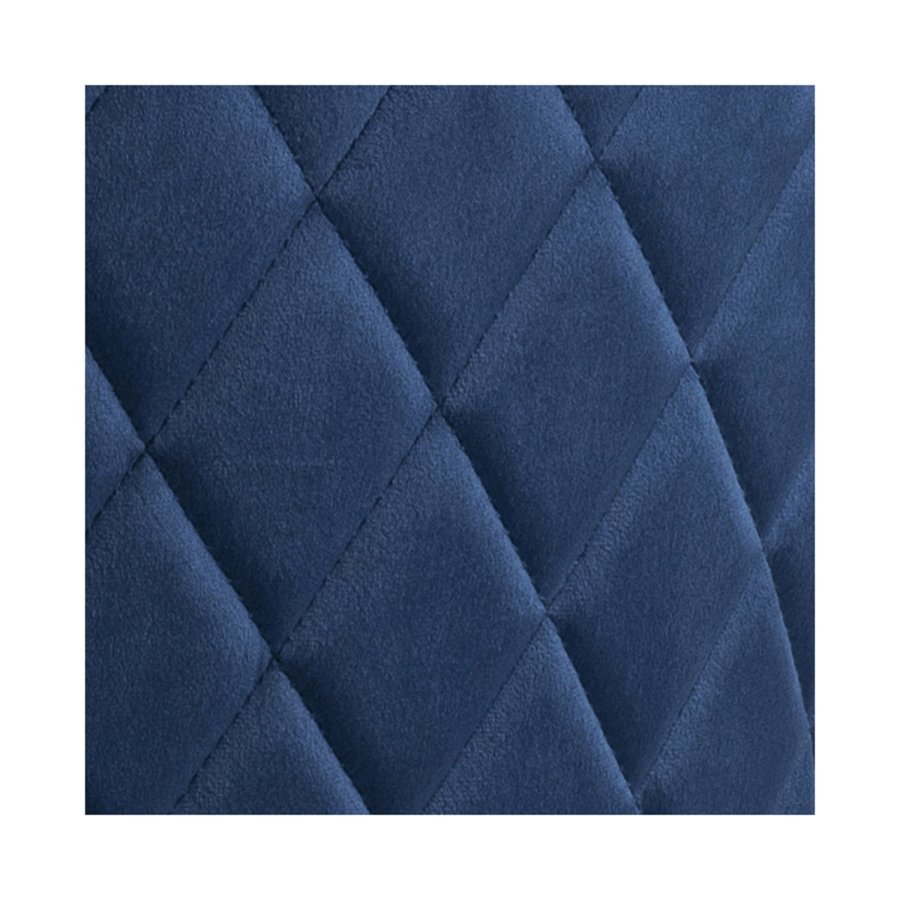 ACT NORDIC Louise Esszimmerstuhl - dunkelblau/schwarzer Stoff/Metall 