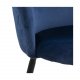 ACT NORDIC Louise Esszimmerstuhl - dunkelblau/schwarzer Stoff/Metall 