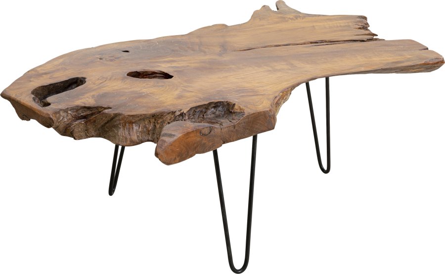 KARE DESIGN Aspen sofabord - natur teaktr�/st�l (106x41)