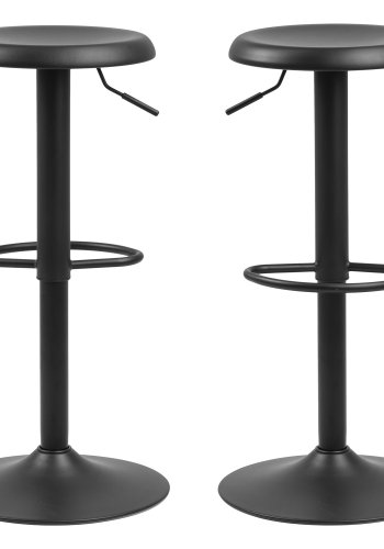 ACT NORDIC Finch barstol - svart metall, med trompetfot
