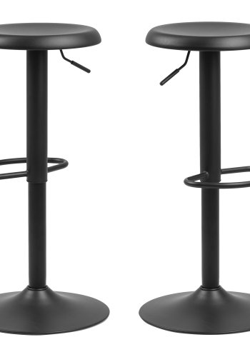 ACT NORDIC Finch barstol - svart metall, med trompetfot