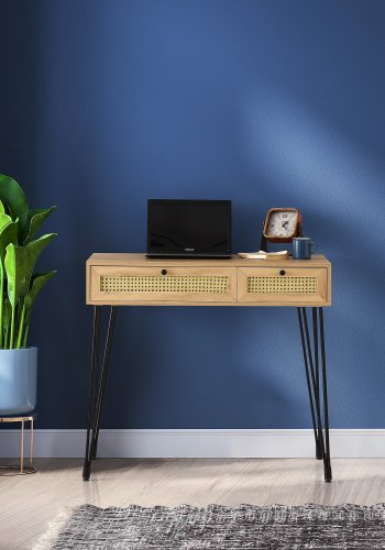 NORDVRK Sahra arbeidsbord, eik Sort