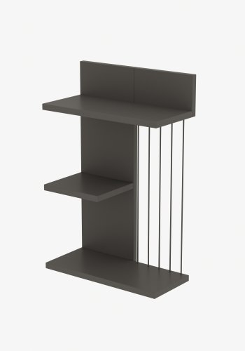 FUNZI LIVING Kinik vegghylle - antrasittgr melamin