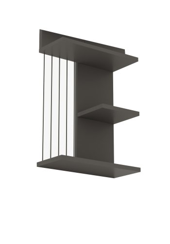 FUNZI LIVING Kinik vegghylle - antrasittgr melamin