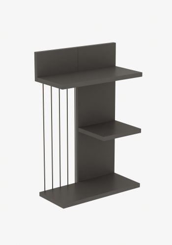 FUNZI LIVING Kinik vegghylle - antrasittgr melamin