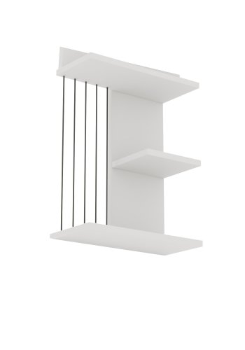 FUNZI LIVING Kinik vegghylle - hvit melamin