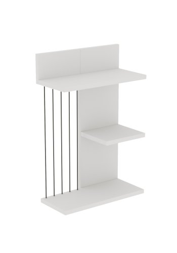FUNZI LIVING Kinik vegghylle - hvit melamin