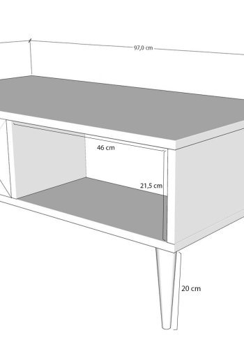 NORDVRK Sidyma salongbord, eik