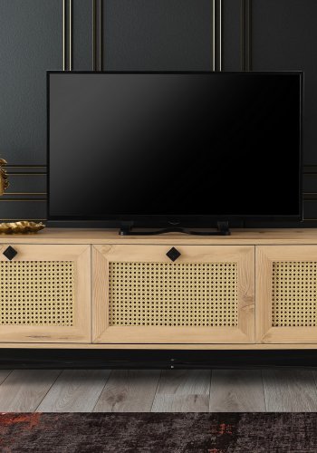 NORDVRK Alcazar TV-stativ, eik Sort