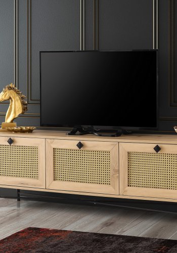 NORDVRK Alcazar TV-stativ, eik Sort