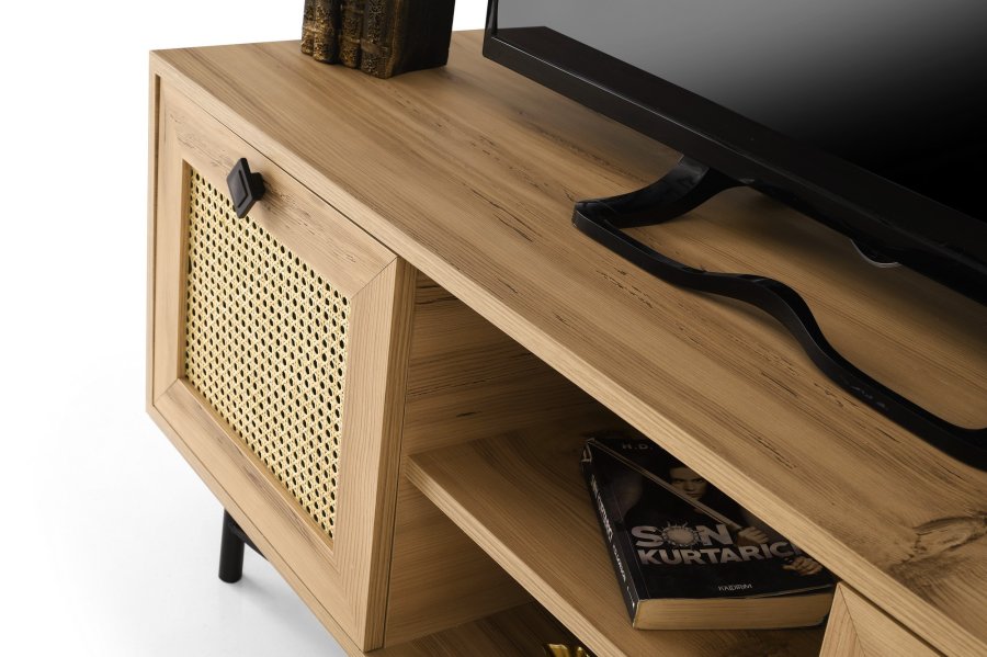 NORDVRK Begonya TV-stativ, eik Sort