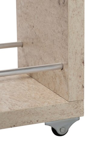 FUNZI LIVING Calencia baderomsskap, med 1 dr og 2 skuffer - travertin melamin