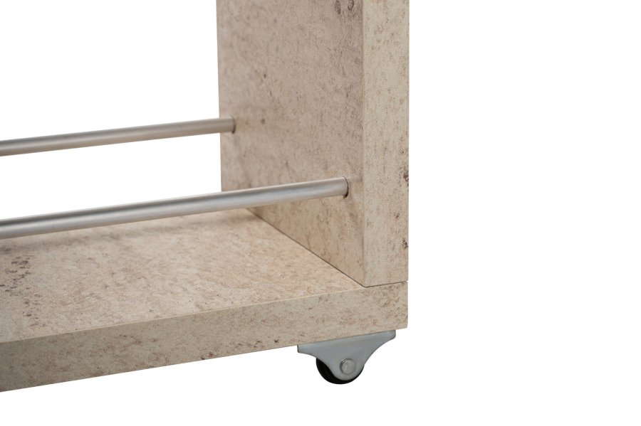 FUNZI LIVING Calencia baderomsskap, med 1 dr og 2 skuffer - travertin melamin