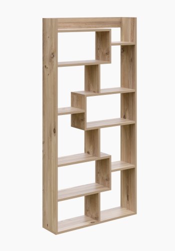 FUNZI LIVING Kuttap Bücherregal - kieferfarbenes Melamin