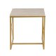 NORDVÄRK Defne - guld, travertin sofabordsst