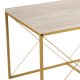 NORDVÄRK Defne - guld, travertin sofabordsst
