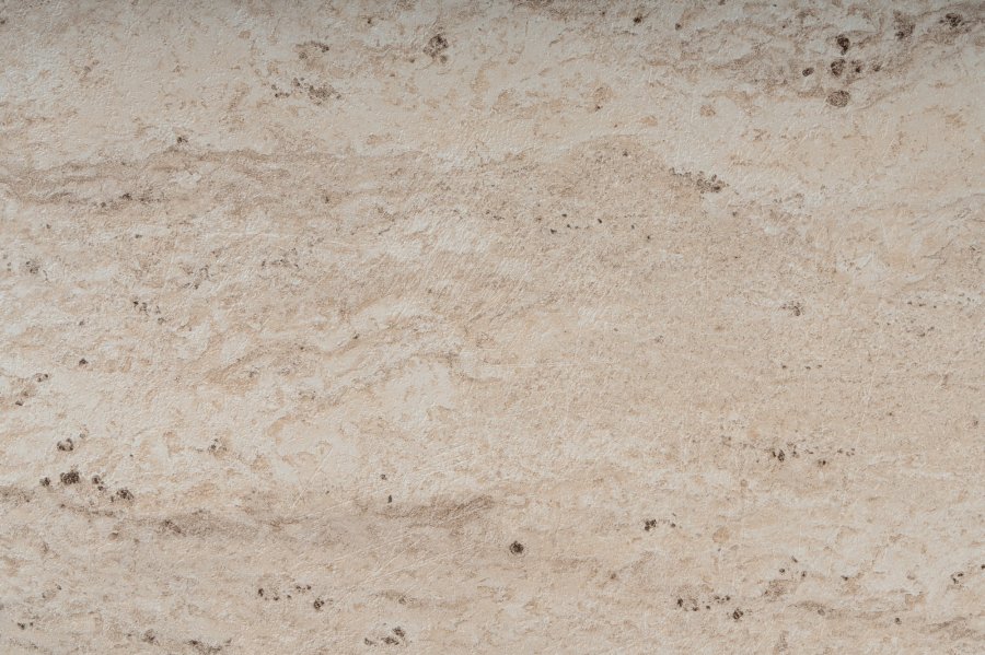 NORDVRK Defne salongbord - travertin melamin og svart metall (sett med 3)